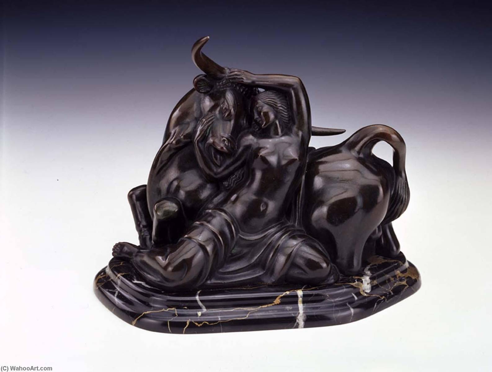 Wikioo.org - สารานุกรมวิจิตรศิลป์ - จิตรกรรม Paul Manship - Europa and the Bull ( 1)