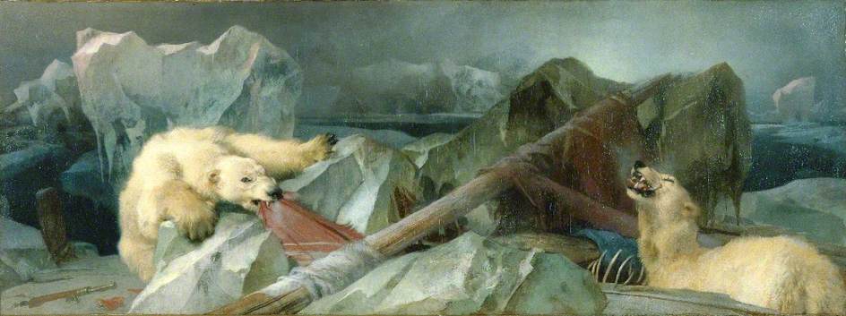 Wikioo.org - The Encyclopedia of Fine Arts - Painting, Artwork by Edwin Henry Landseer - Man Proposes, God Disposes