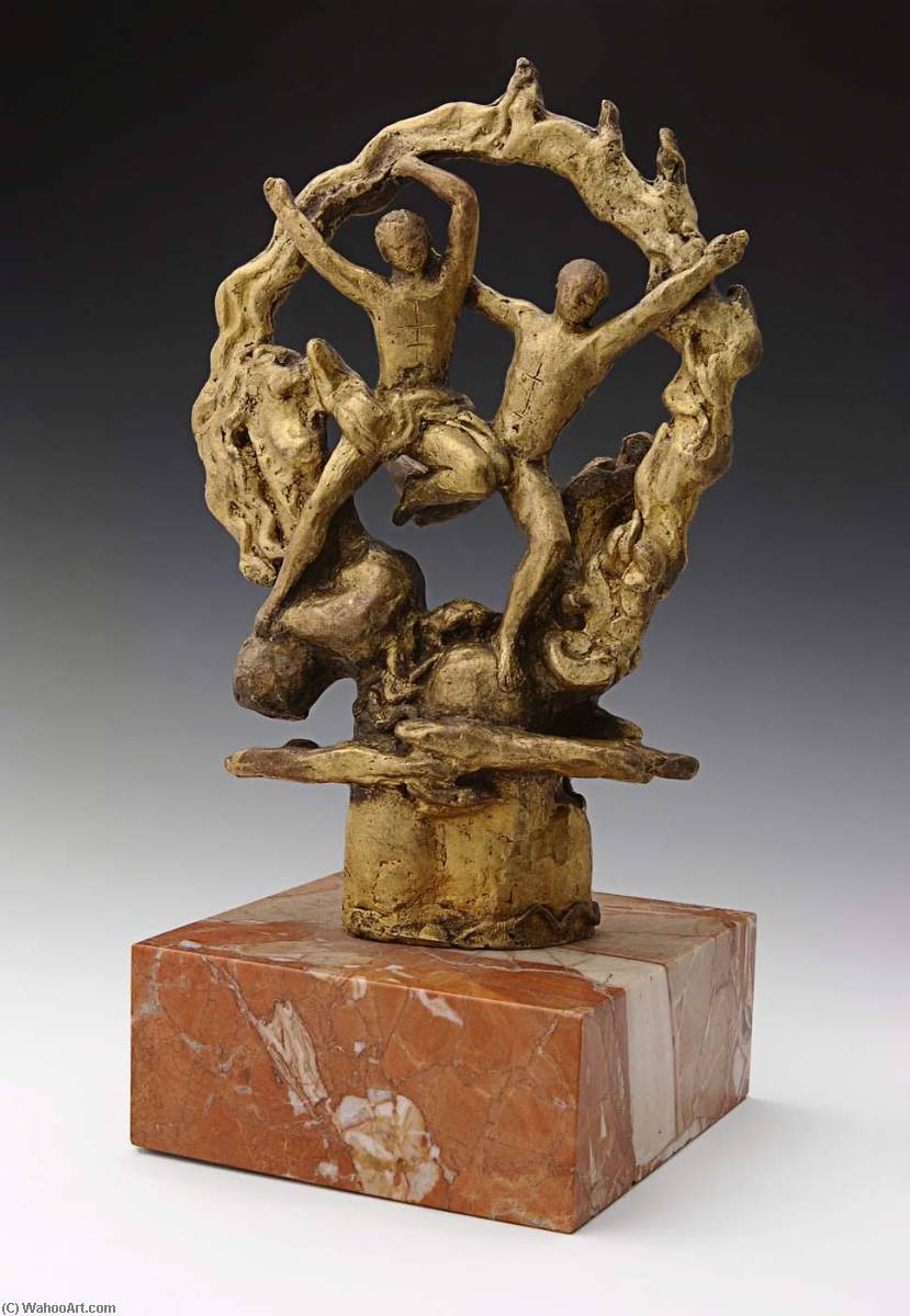 WikiOO.org - Encyclopedia of Fine Arts - Lukisan, Artwork Paul Manship - Dance of Air and Fire