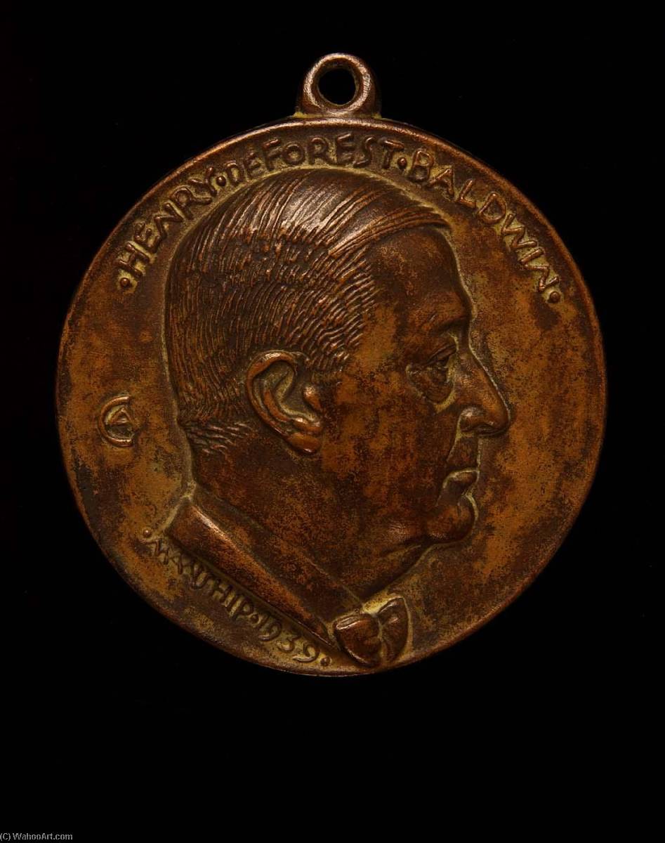 WikiOO.org - Encyclopedia of Fine Arts - Lukisan, Artwork Paul Manship - Henry De Forest Baldwin Portrait Medal (obverse)