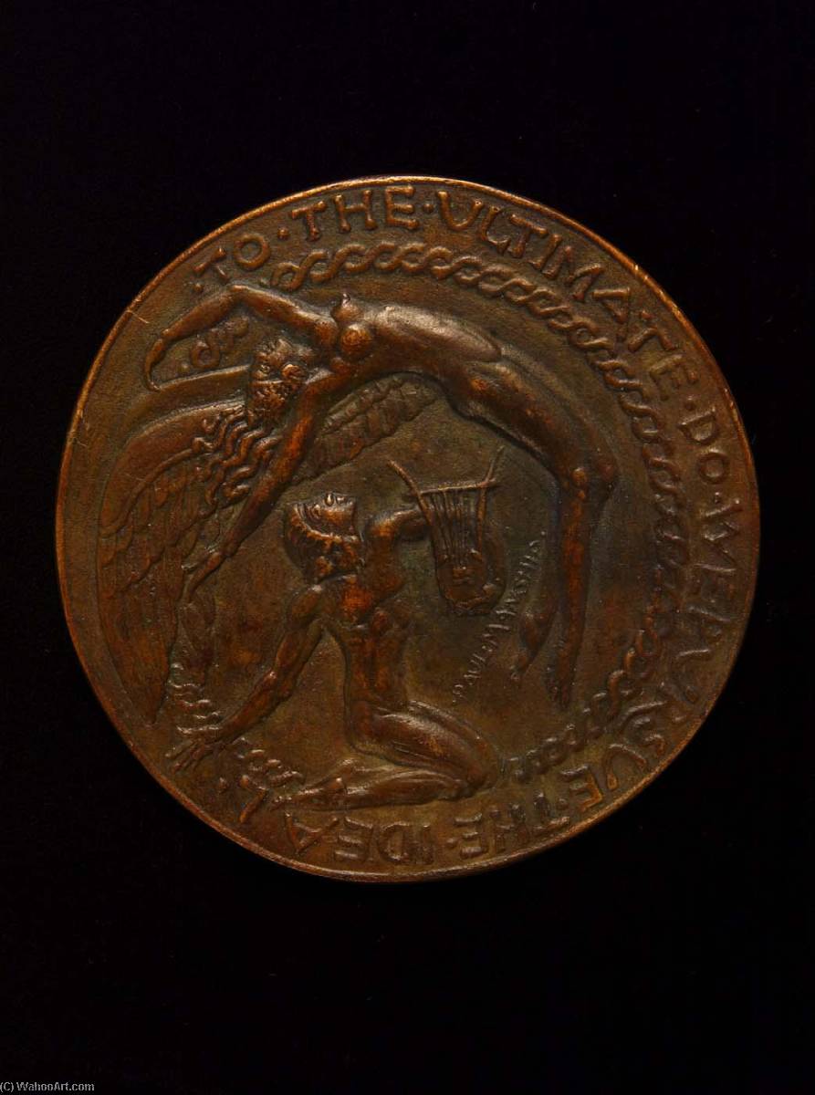 WikiOO.org - Encyclopedia of Fine Arts - Lukisan, Artwork Paul Manship - Barry Faulkner Portrait Medal (reverse)