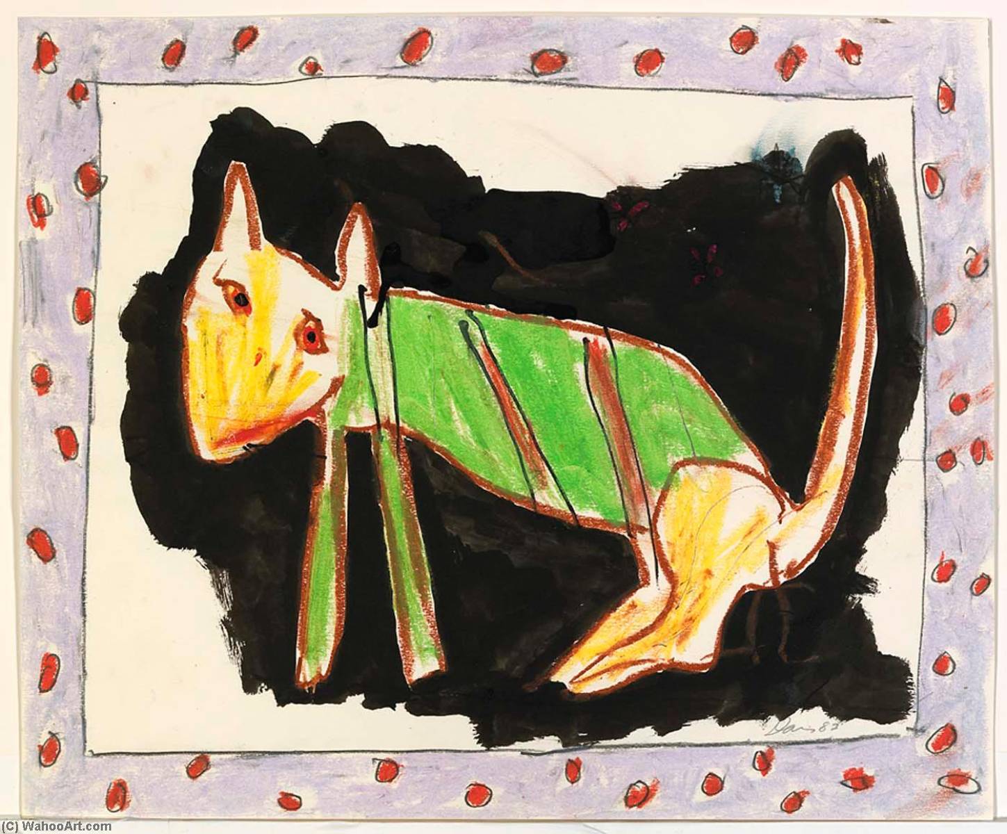 Wikioo.org – L'Enciclopedia delle Belle Arti - Pittura, Opere di Gene Davis - animali