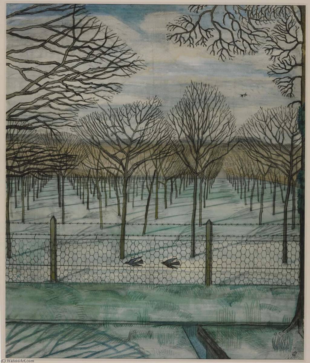 WikiOO.org - Encyclopedia of Fine Arts - Lukisan, Artwork Paul Nash - The Orchard