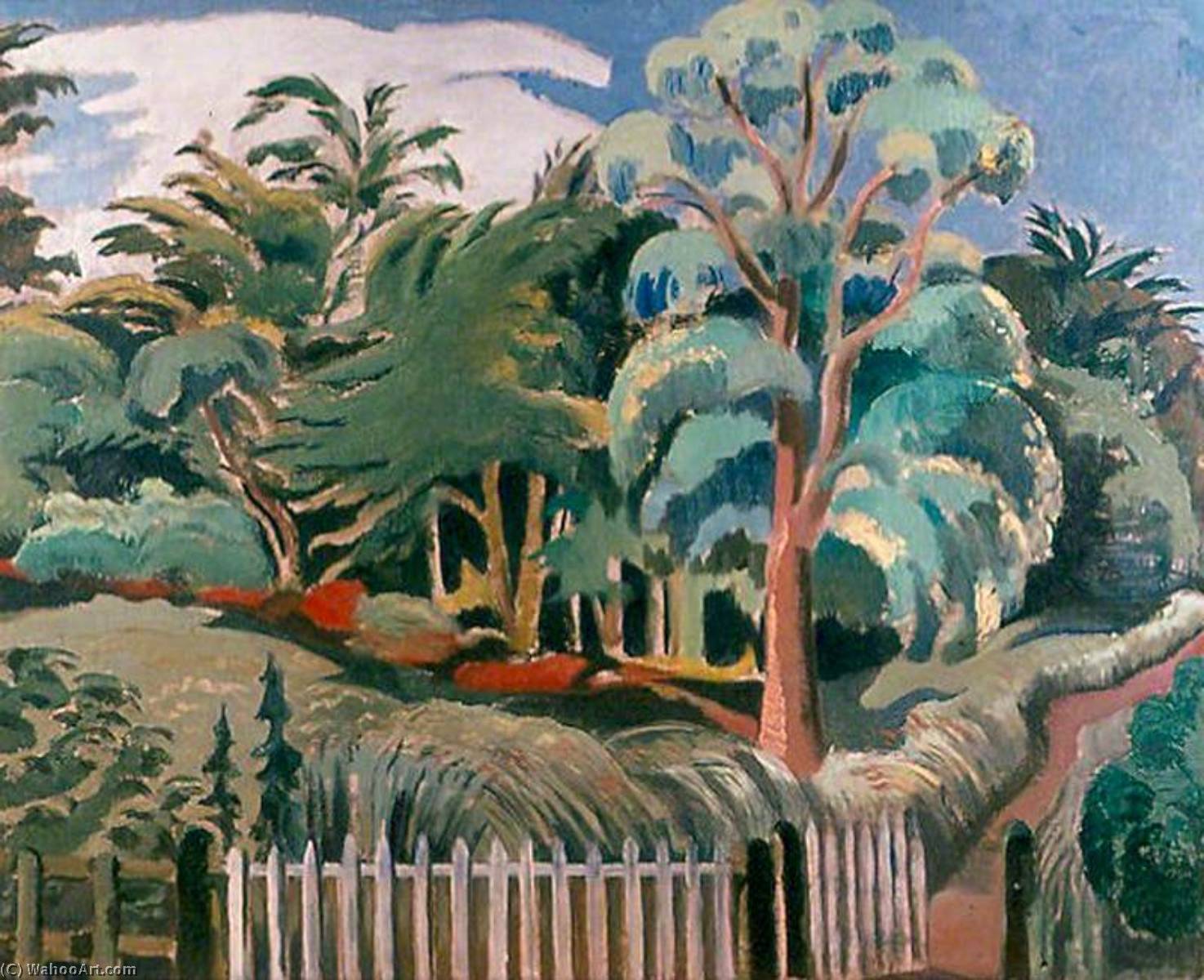 Wikioo.org - The Encyclopedia of Fine Arts - Painting, Artwork by Paul Nash - The Edge of the Wood