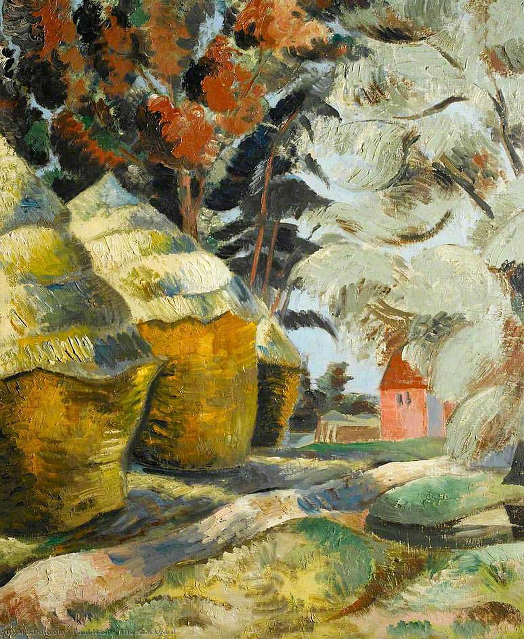 WikiOO.org - Encyclopedia of Fine Arts - Målning, konstverk Paul Nash - The Stackyard