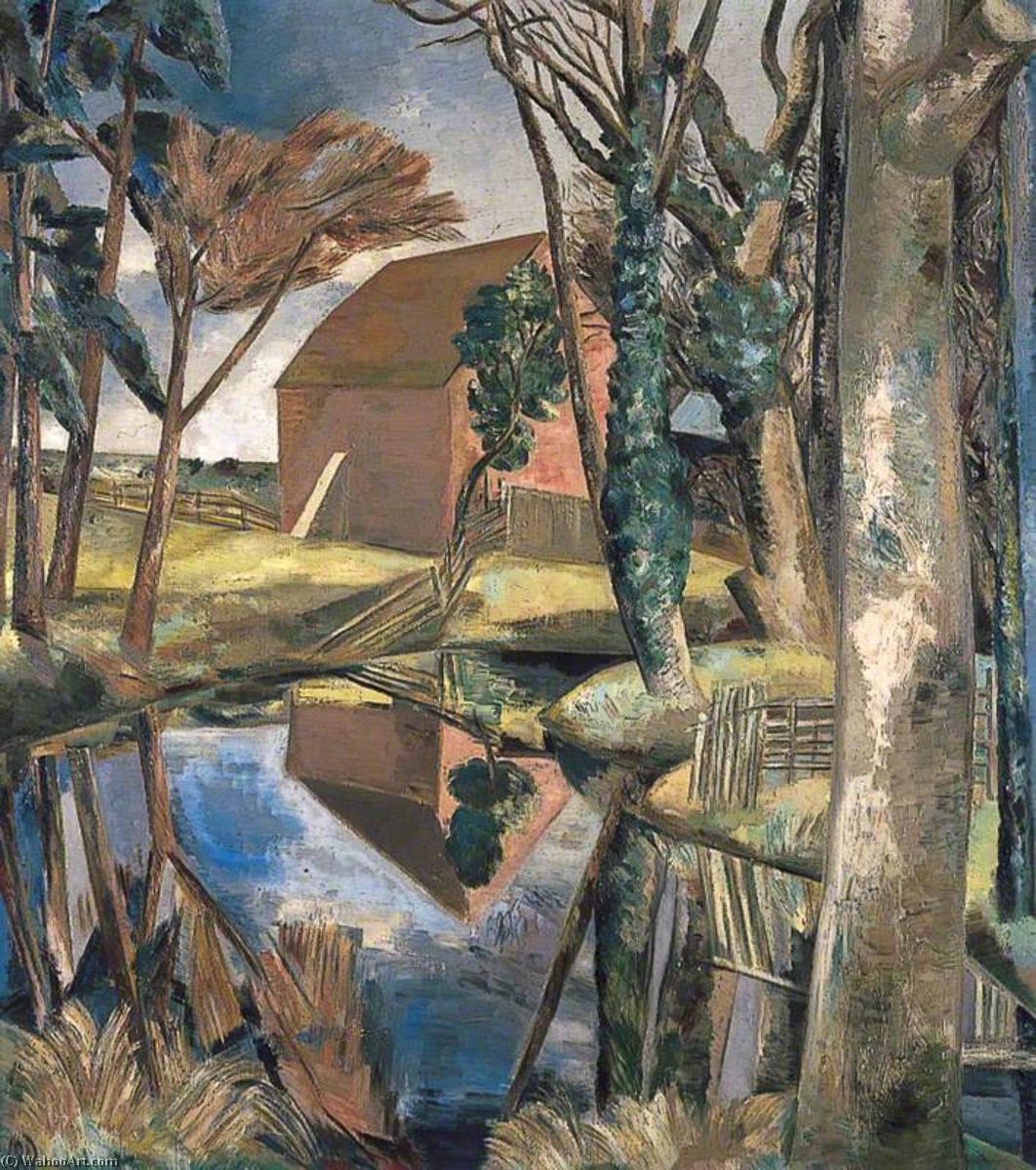 Wikioo.org - The Encyclopedia of Fine Arts - Painting, Artwork by Paul Nash - Oxenbridge Pond