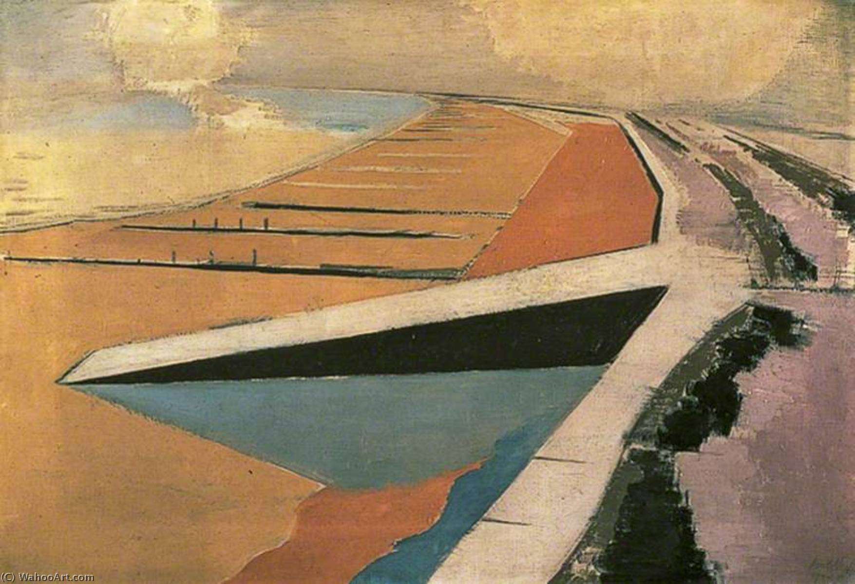 WikiOO.org - Encyclopedia of Fine Arts - Maalaus, taideteos Paul Nash - The Shore