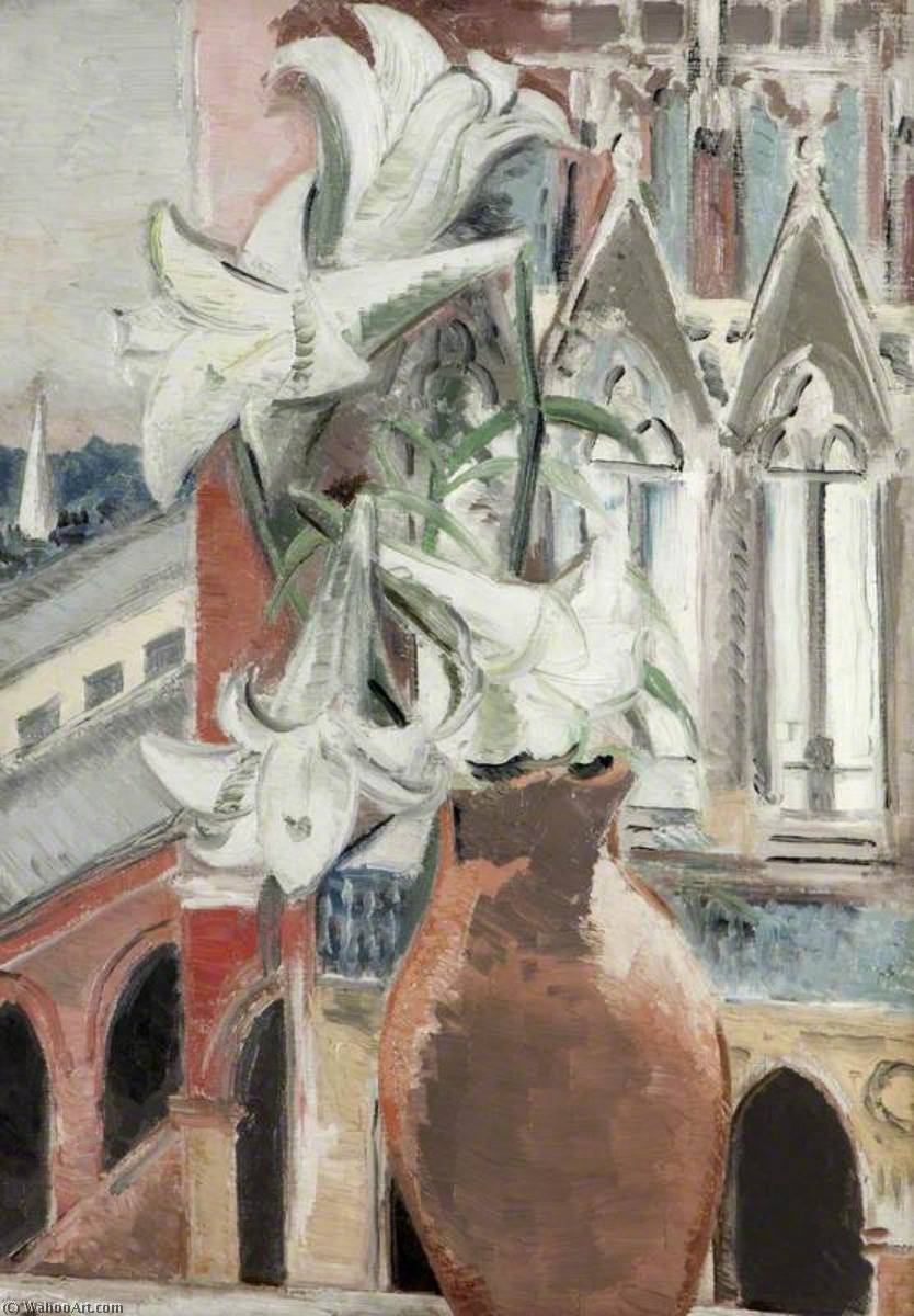 Wikioo.org - The Encyclopedia of Fine Arts - Painting, Artwork by Paul Nash - St Pancras Lilies