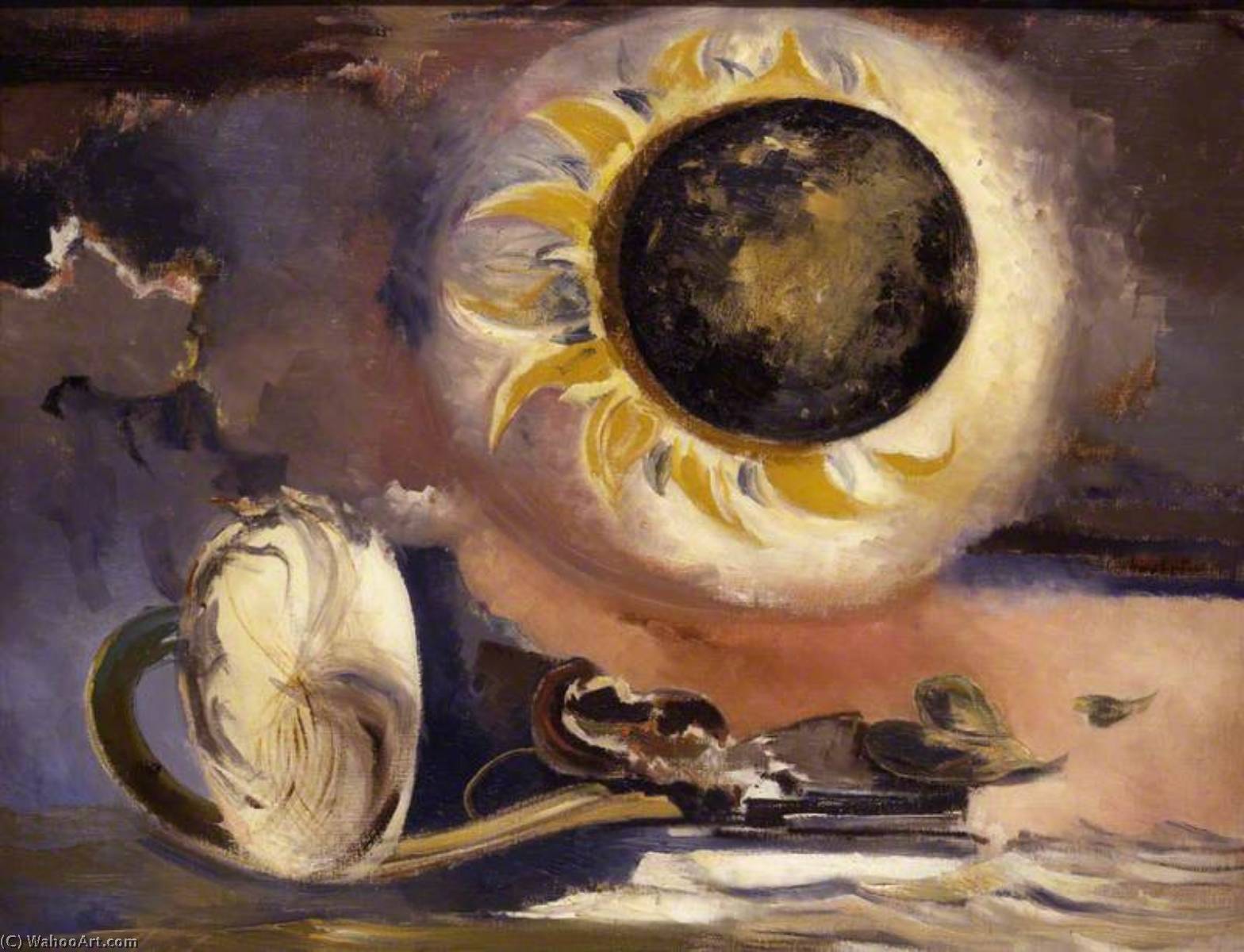 Wikioo.org - The Encyclopedia of Fine Arts - Painting, Artwork by Paul Nash - Eclipse of the Sunflower
