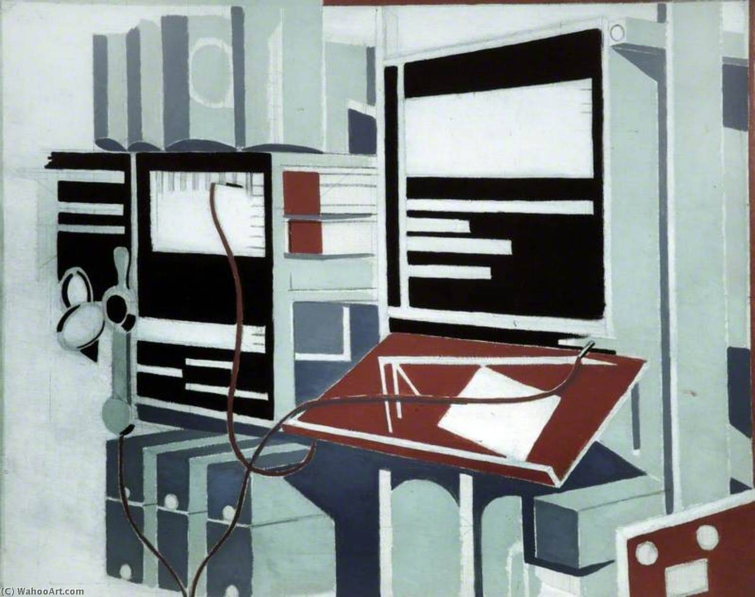 Wikioo.org - The Encyclopedia of Fine Arts - Painting, Artwork by Paul Nash - Telecommunications