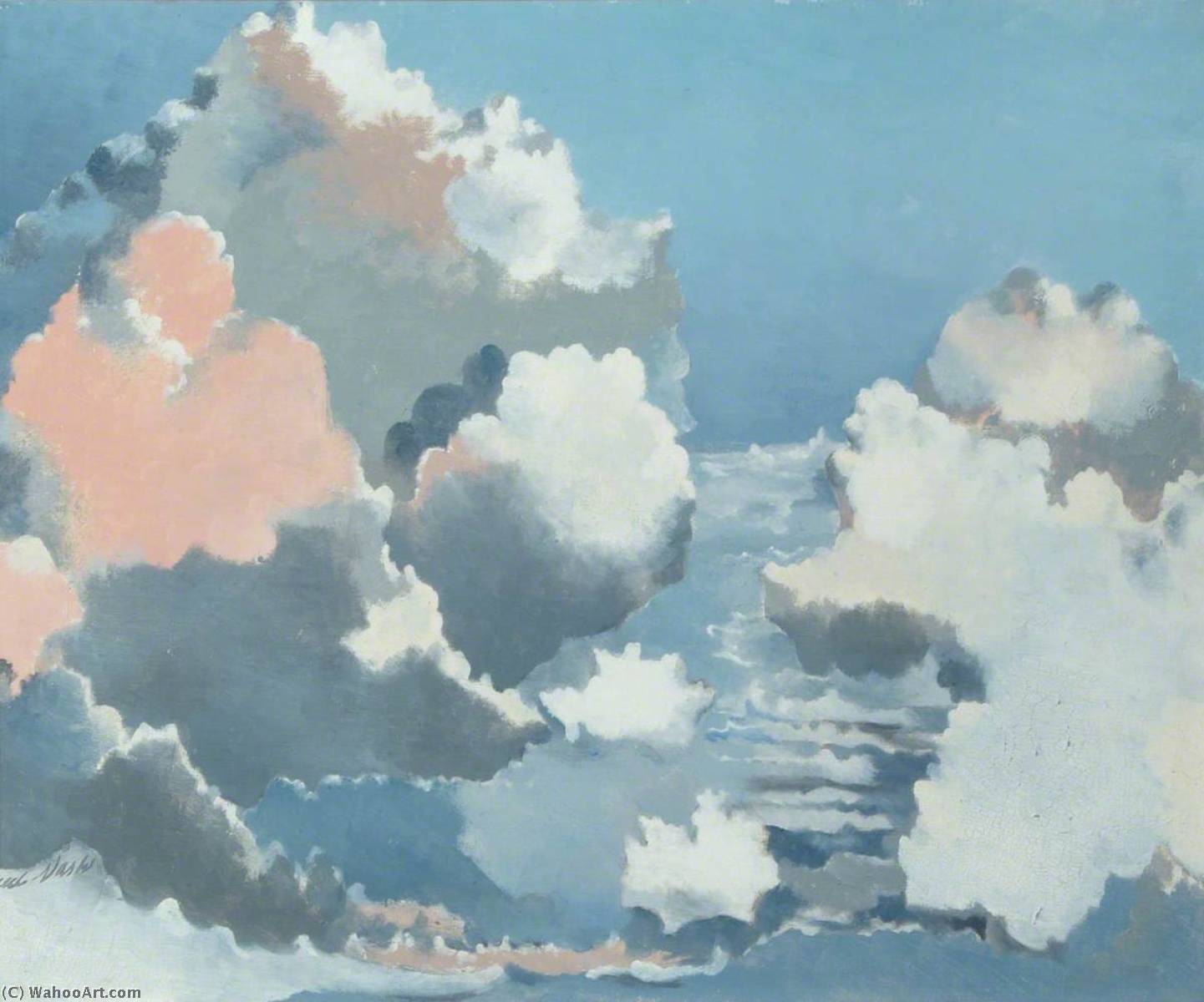 Wikioo.org - The Encyclopedia of Fine Arts - Painting, Artwork by Paul Nash - Cloudscape (recto)