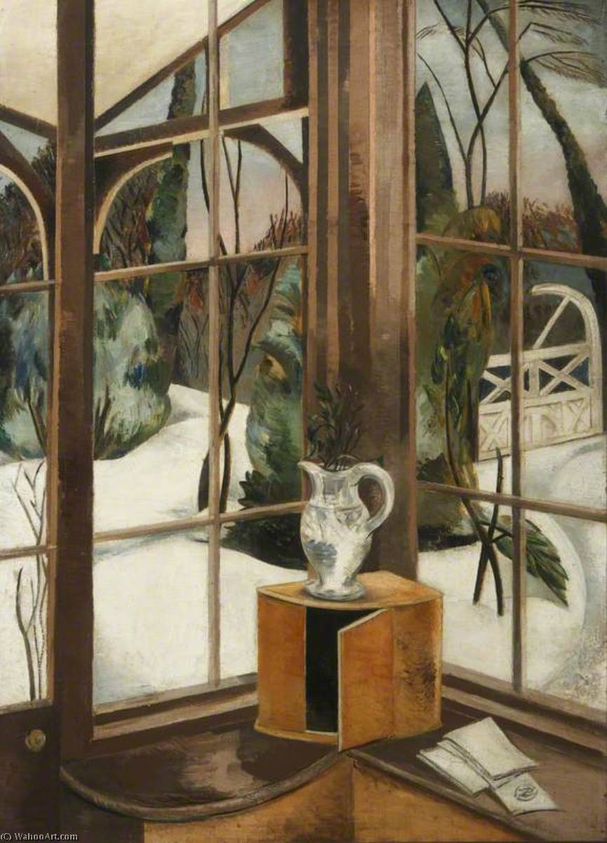 WikiOO.org - Enciclopédia das Belas Artes - Pintura, Arte por Paul Nash - The Window, Iver Heath