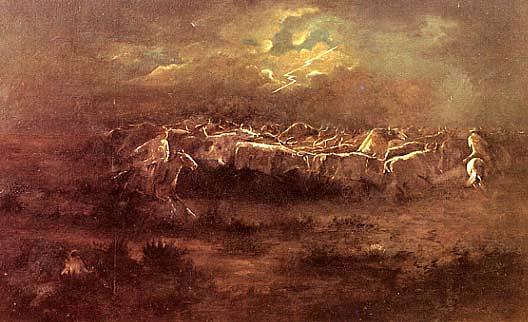 Wikioo.org - The Encyclopedia of Fine Arts - Painting, Artwork by Charles Marion Russell - The Last Stand, (painting)