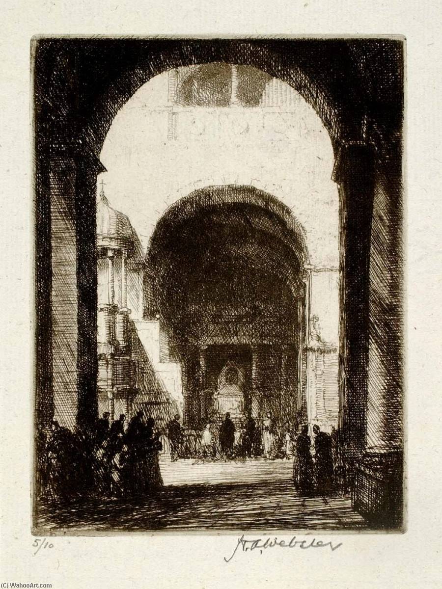 WikiOO.org - Enciclopedia of Fine Arts - Pictura, lucrări de artă Herman Armour Webster - Interior of San Marco, Venice
