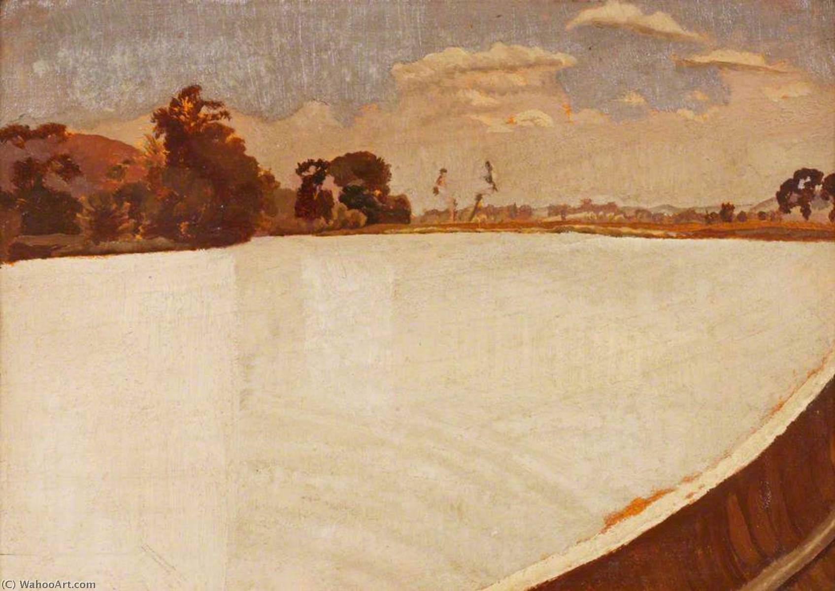 Wikioo.org - The Encyclopedia of Fine Arts - Painting, Artwork by Stanley Spencer - Bourne End Looking towards Marlow