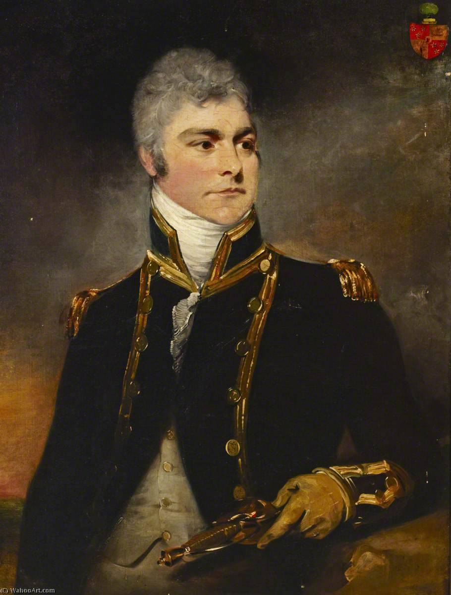 Wikioo.org - Encyklopedia Sztuk Pięknych - Malarstwo, Grafika William Beechey - Admiral Sir Charles Hamilton (1767–1849)