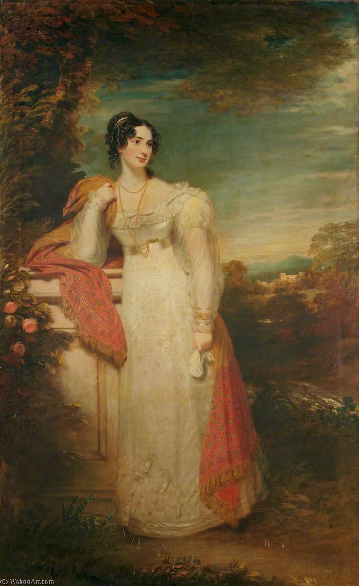 Wikioo.org - Bách khoa toàn thư về mỹ thuật - Vẽ tranh, Tác phẩm nghệ thuật William Beechey - Elizabeth, Lady Buxton, née Cholmeley (d.1884)