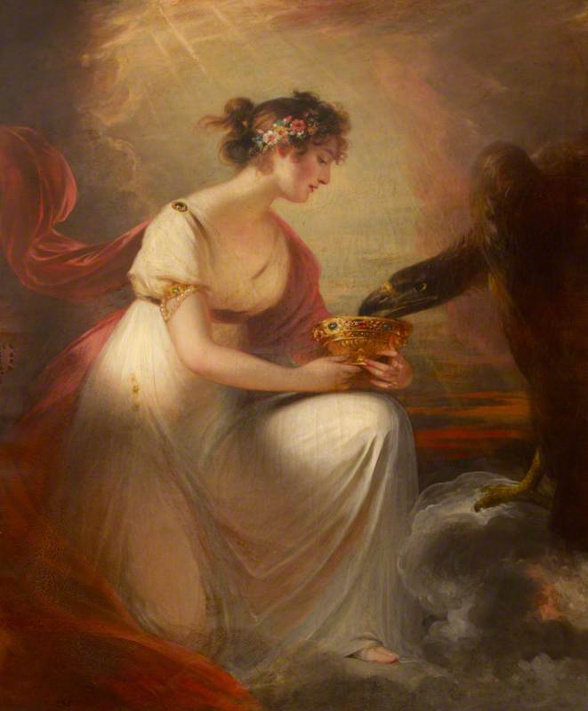WikiOO.org - Enciclopedia of Fine Arts - Pictura, lucrări de artă William Beechey - Frances Wyndham (1789–1848), Later Lady Burrell, as Hebe
