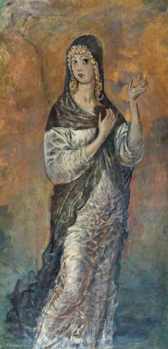 WikiOO.org - Encyclopedia of Fine Arts - Lukisan, Artwork Augustus Edwin John - Virgin