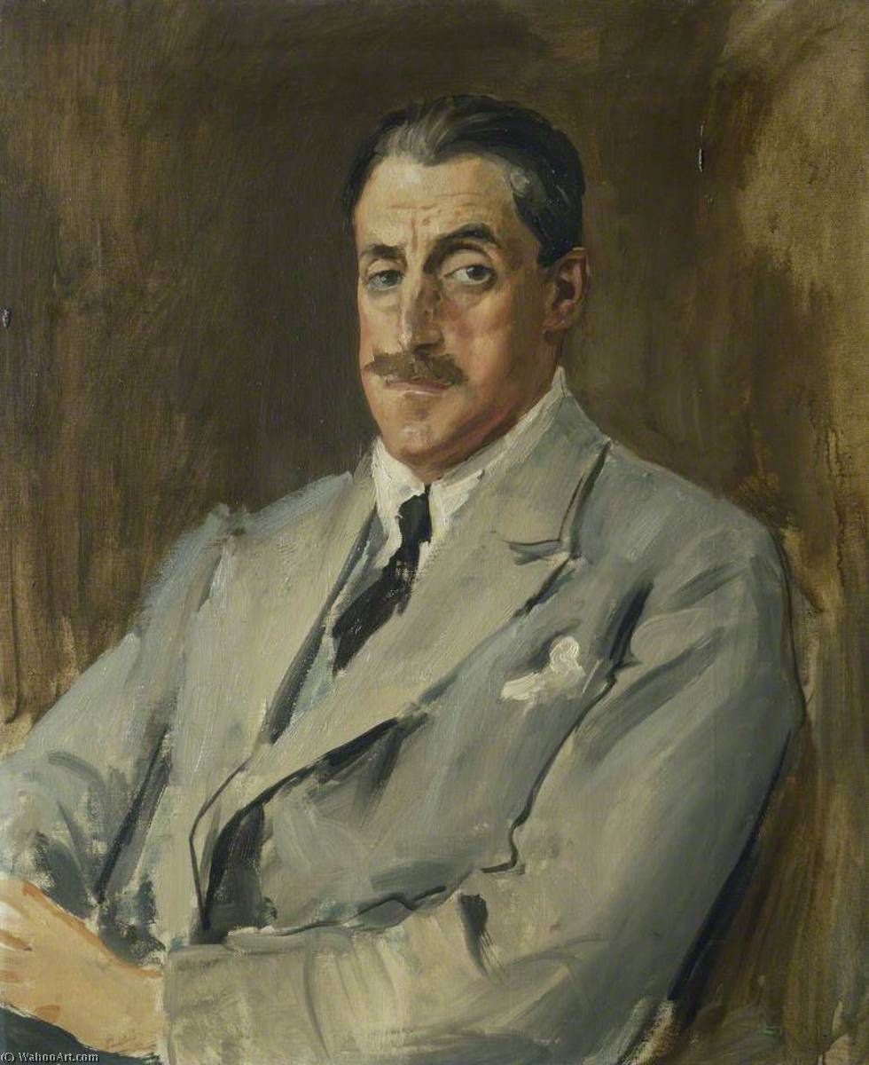 Wikioo.org - The Encyclopedia of Fine Arts - Painting, Artwork by Augustus Edwin John - Dr Louis C. G. Clarke (1881–1960), Fellow (1929–1960)