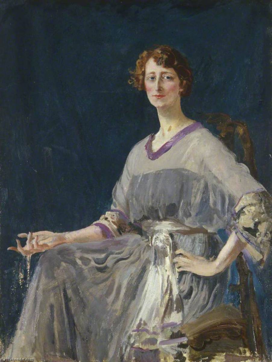 WikiOO.org - Encyclopedia of Fine Arts - Maleri, Artwork Augustus Edwin John - Margherita Scott Ellis, Lady Howard de Walden