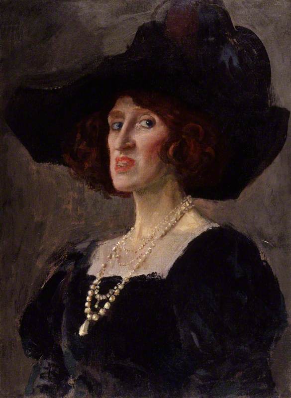 Wikioo.org - The Encyclopedia of Fine Arts - Painting, Artwork by Augustus Edwin John - Lady Ottoline Morrell