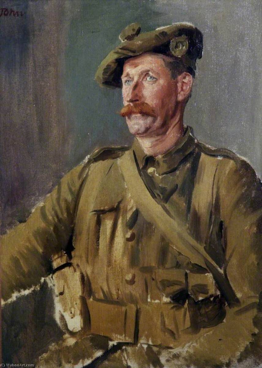 Wikioo.org – La Enciclopedia de las Bellas Artes - Pintura, Obras de arte de Augustus Edwin John - escocés canadiense  soldado