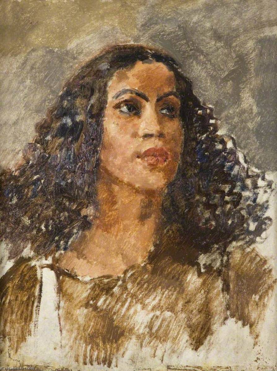 Wikioo.org - Encyklopedia Sztuk Pięknych - Malarstwo, Grafika Augustus Edwin John - A West Indian Girl