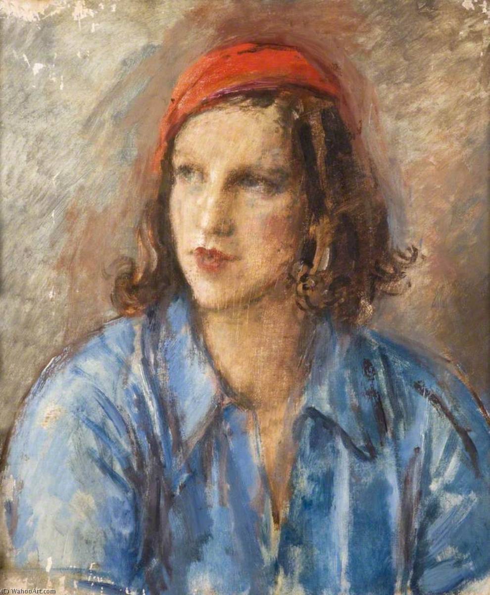 Wikioo.org - The Encyclopedia of Fine Arts - Painting, Artwork by Augustus Edwin John - Lady Mary Alington (1902–1936)