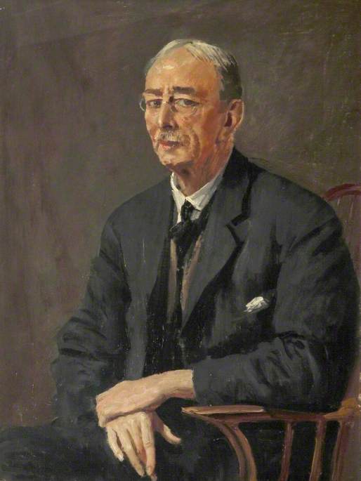 Wikioo.org - สารานุกรมวิจิตรศิลป์ - จิตรกรรม Augustus Edwin John - Sir Charles Scott Sherrington (1857–1952), OM, OBE, FRS, George Holt Chair of Physiology, University of Liverpool (1895–1913)