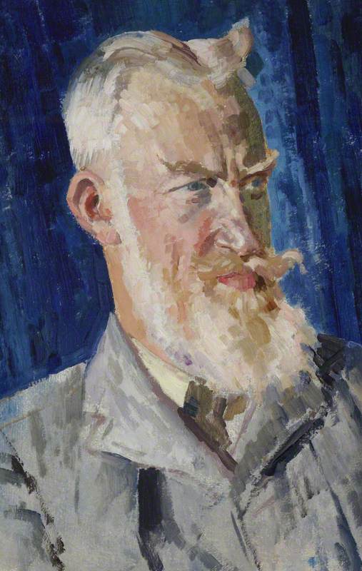 Wikioo.org - The Encyclopedia of Fine Arts - Painting, Artwork by Augustus Edwin John - George Bernard Shaw (1856–1950)