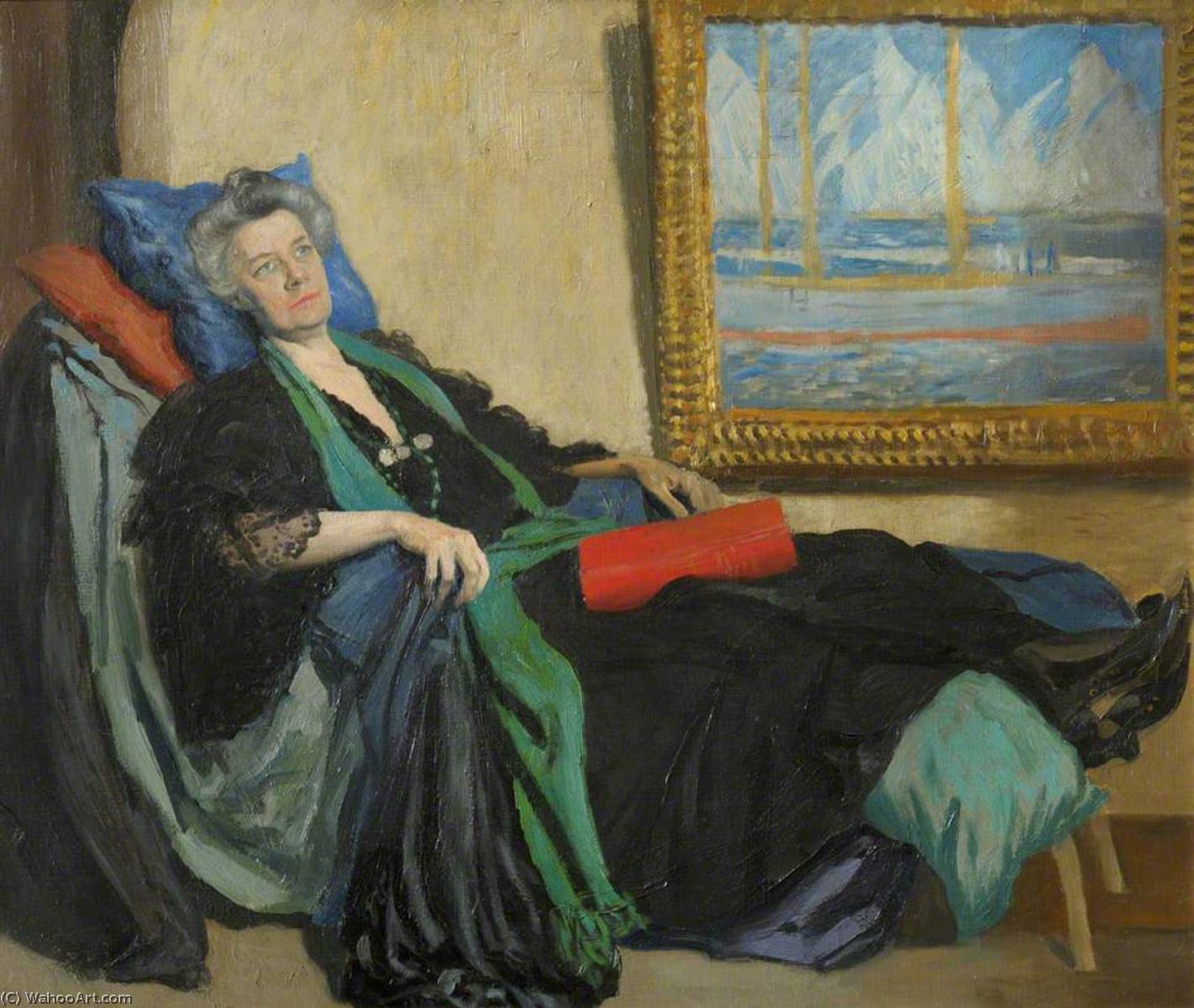 Wikioo.org - The Encyclopedia of Fine Arts - Painting, Artwork by Augustus Edwin John - Jane Ellen Harrison, Newnham College (1874–1879), Lecturer in Classical Archaeology (1899–1922)