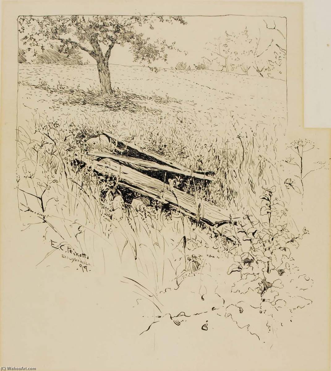WikiOO.org - Енциклопедия за изящни изкуства - Живопис, Произведения на изкуството Ernest Clifford Peixotto - Capture of Fort Ticonderoga