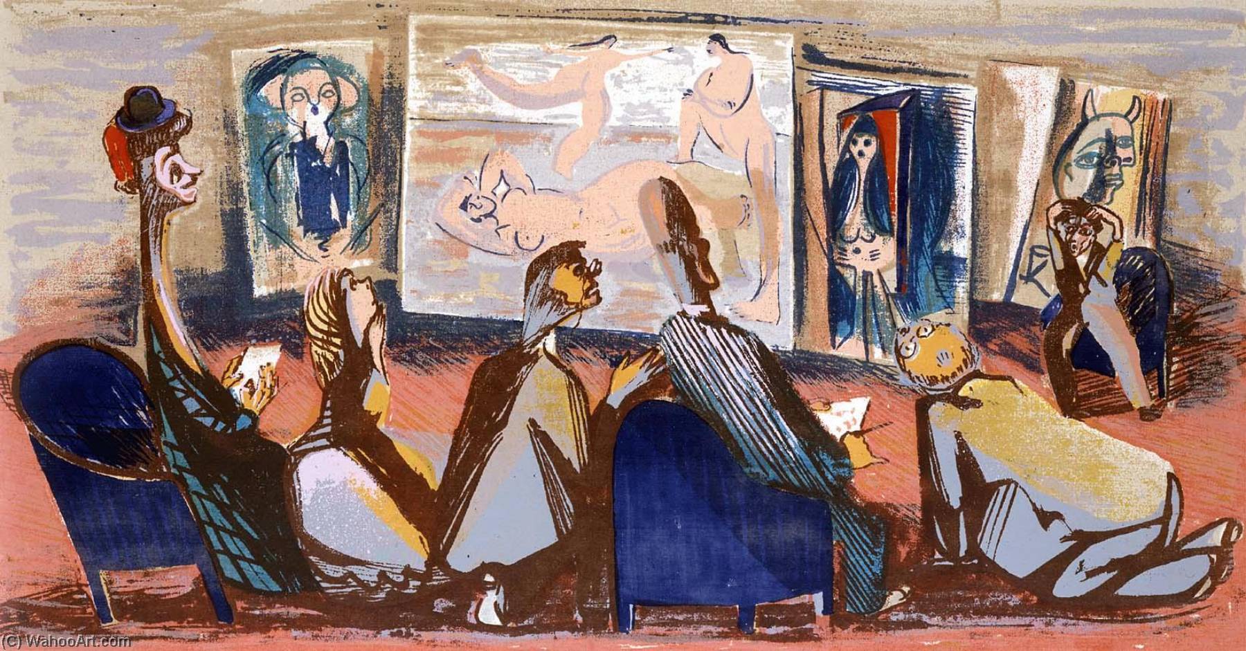 WikiOO.org - Енциклопедия за изящни изкуства - Живопис, Произведения на изкуството Elizabeth Olds - Picasso Study Club
