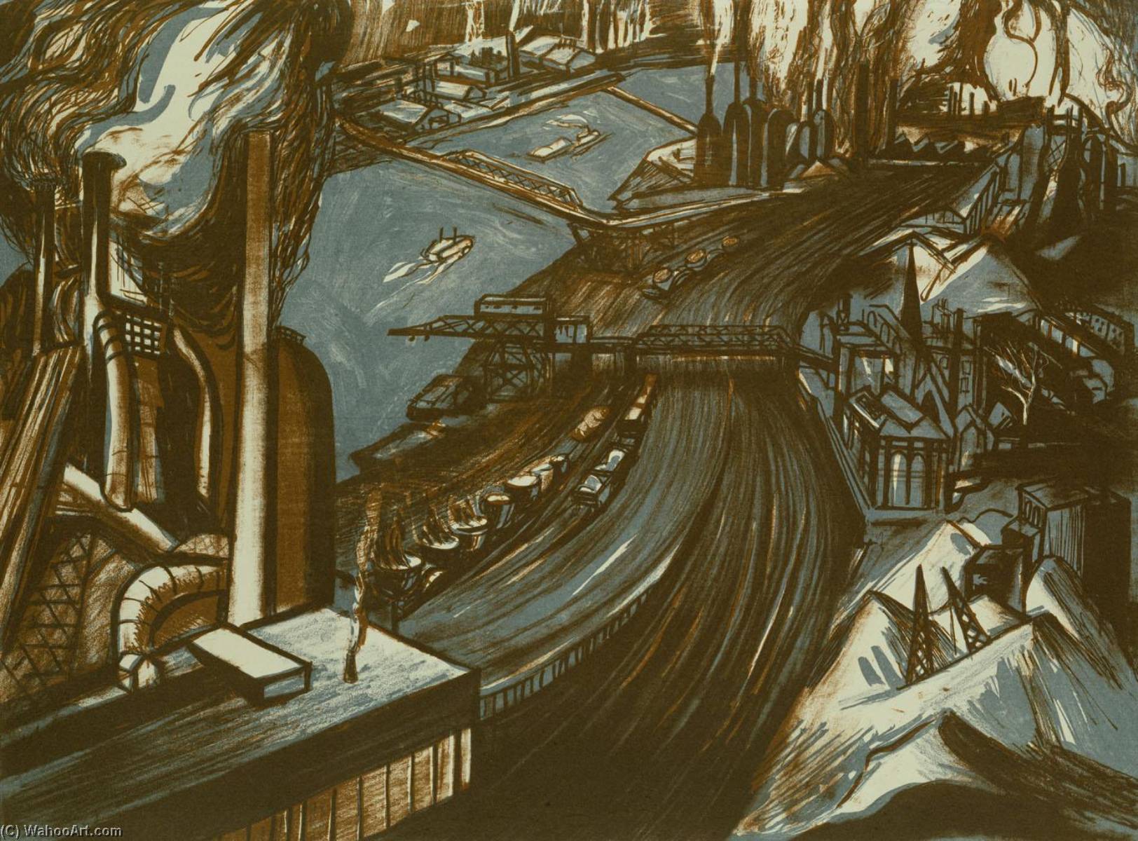 WikiOO.org - Енциклопедия за изящни изкуства - Живопис, Произведения на изкуството Elizabeth Olds - Pittsburgh