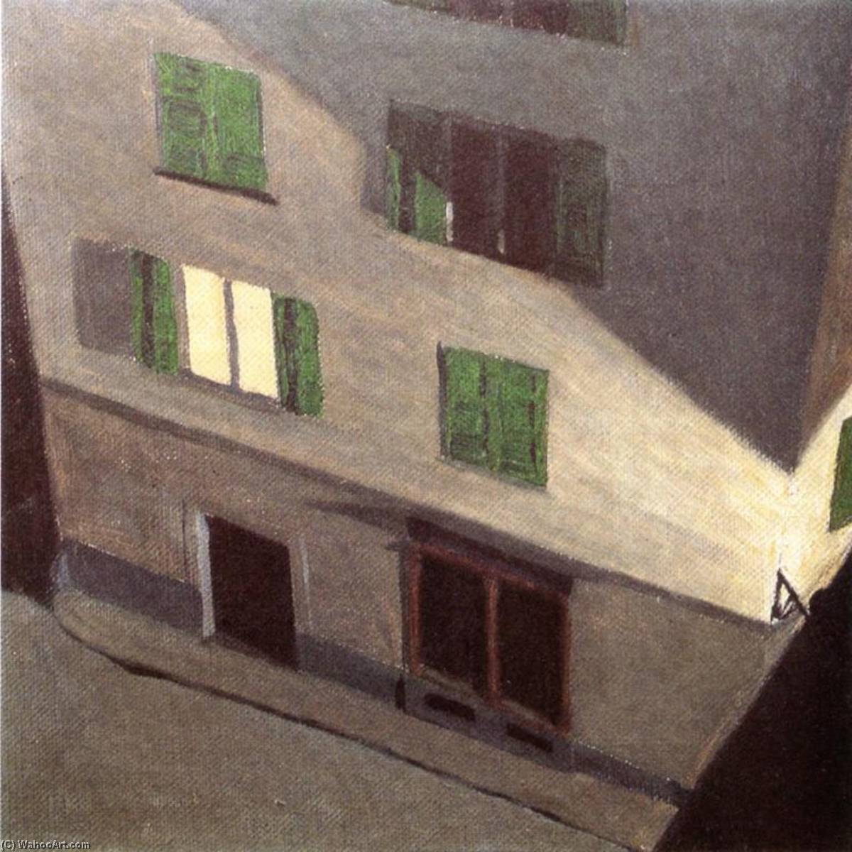 Wikioo.org - The Encyclopedia of Fine Arts - Painting, Artwork by Hans Emmenegger - House Seen from Above