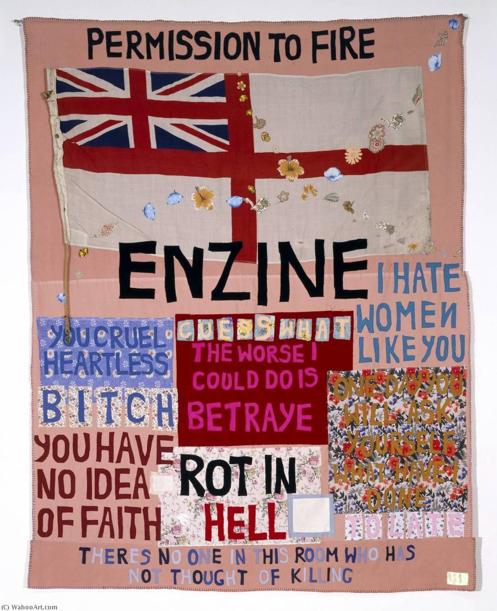 Wikioo.org - The Encyclopedia of Fine Arts - Painting, Artwork by Tracey Emin - Hate and Power Can be a Terrible Thing