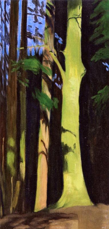 Wikioo.org - The Encyclopedia of Fine Arts - Painting, Artwork by Hans Emmenegger - Edge of the Forest