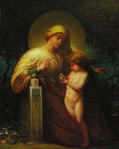 Wikioo.org - The Encyclopedia of Fine Arts - Painting, Artwork by Elliott Daingerfield - Madonna and Child
