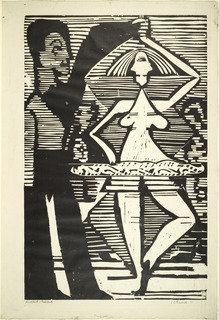 Wikioo.org - The Encyclopedia of Fine Arts - Painting, Artwork by Ernst Ludwig Kirchner - Dancing Couple (Tanzpaar)