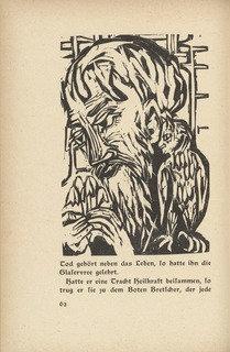 WikiOO.org - Encyclopedia of Fine Arts - Lukisan, Artwork Ernst Ludwig Kirchner - Briggel Briggel (Der Briggel Briggel) (in text plate, page 62) from Neben der Heerstrasse (Off the Main Road)