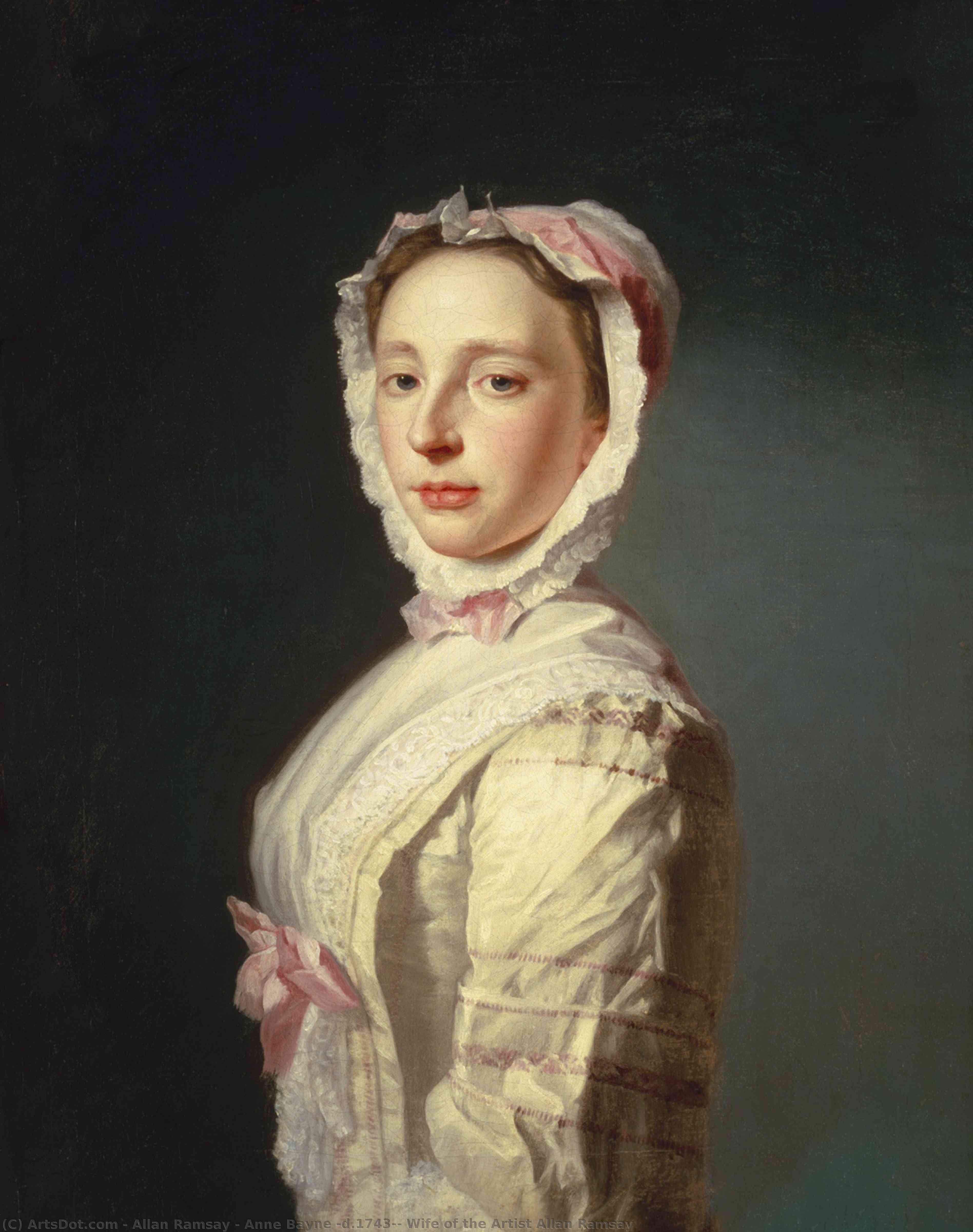 Wikioo.org - สารานุกรมวิจิตรศิลป์ - จิตรกรรม Allan Ramsay - Anne Bayne (d.1743), Wife of the Artist Allan Ramsay