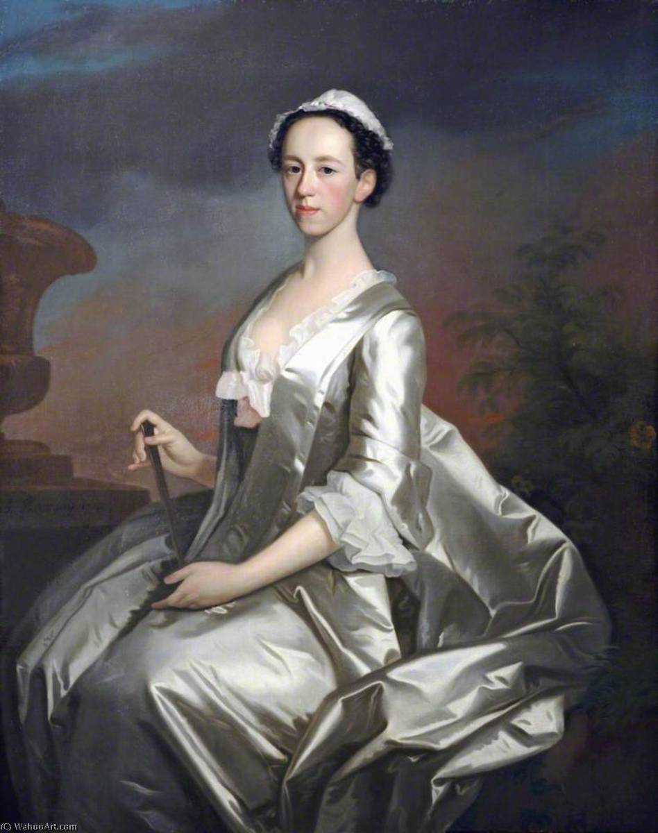 Wikioo.org - The Encyclopedia of Fine Arts - Painting, Artwork by Allan Ramsay - Mrs Elizabeth Symonds (d.1776 )