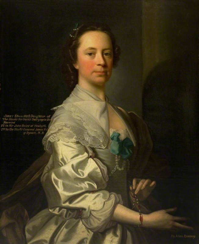 WikiOO.org - Güzel Sanatlar Ansiklopedisi - Resim, Resimler Allan Ramsay - Janet, Daughter of the Honourable Sir David Dalrymple, Bt