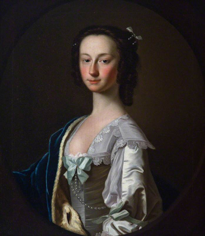 WikiOO.org - Εγκυκλοπαίδεια Καλών Τεχνών - Ζωγραφική, έργα τέχνης Allan Ramsay - Margaret Inglis (1720–1747), Wife of John Erskine, Daughter of Sir John Inglis of Cramond