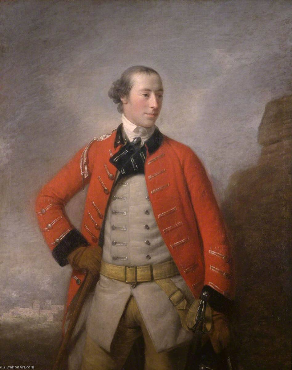 Wikioo.org - The Encyclopedia of Fine Arts - Painting, Artwork by Allan Ramsay - Captain Sir William Peer Williams, Bt, of the 16th Light Dragoons