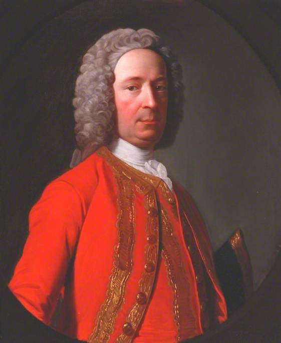 Wikioo.org - The Encyclopedia of Fine Arts - Painting, Artwork by Allan Ramsay - General John Leslie (1698–1767), 10th Earl of Rothes, KT