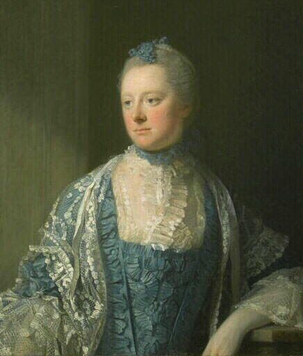 WikiOO.org - Enciklopedija dailės - Tapyba, meno kuriniai Allan Ramsay - Portrait de la comtesse Elisabeth de Salisbury