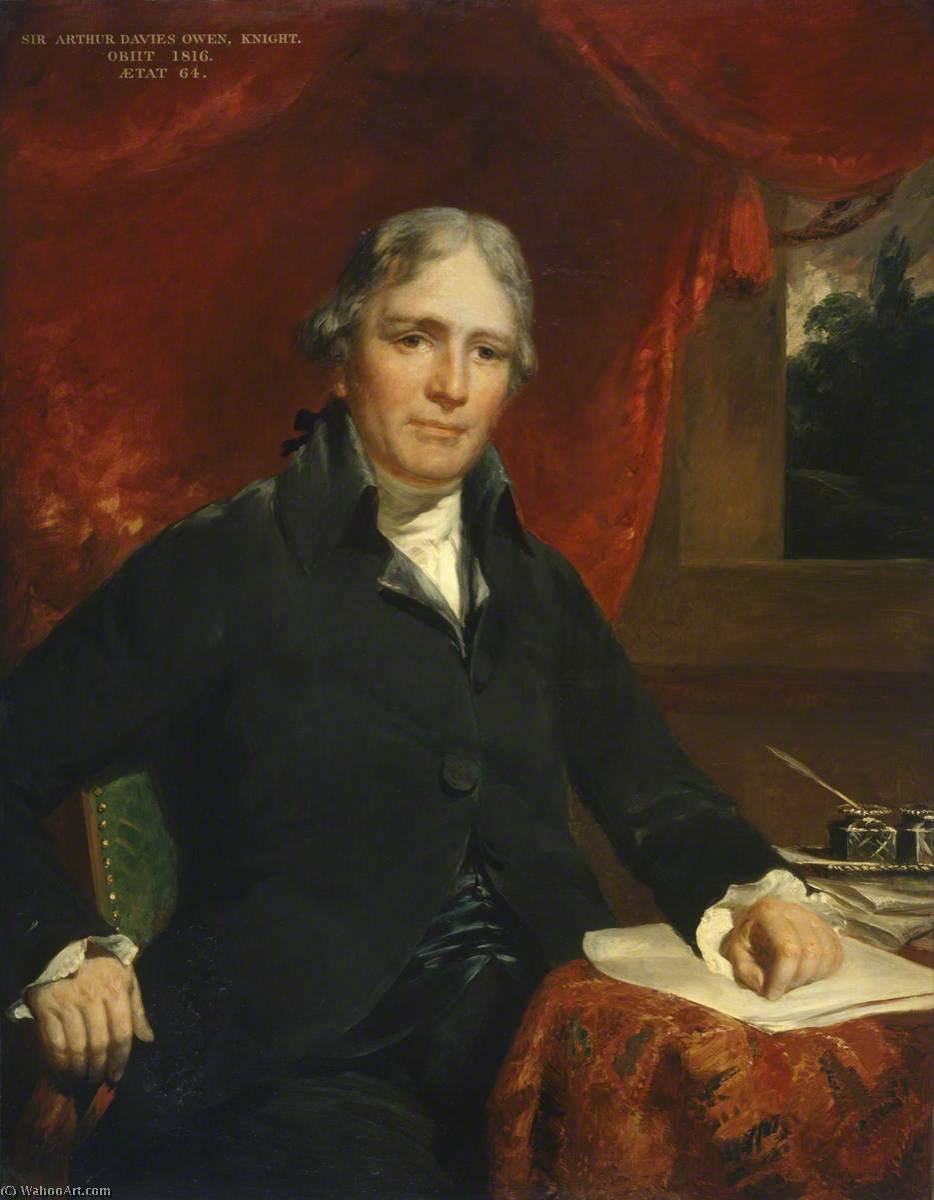 WikiOO.org - Encyclopedia of Fine Arts - Festés, Grafika John Hoppner - Sir Arthur Davies Owen (1752–1837)