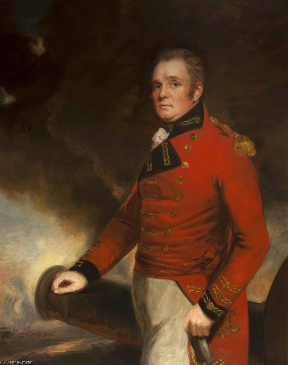 Wikoo.org - موسوعة الفنون الجميلة - اللوحة، العمل الفني John Hoppner - Lieutenant General Sir Thomas Maitland (1759–1824)